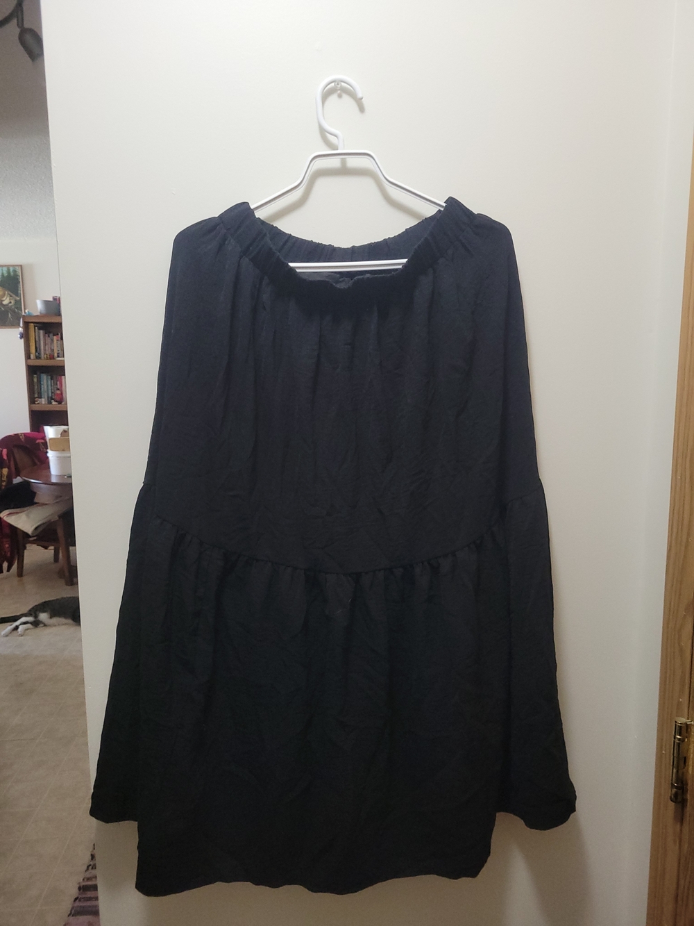 Black Tiered Maxi Skirt